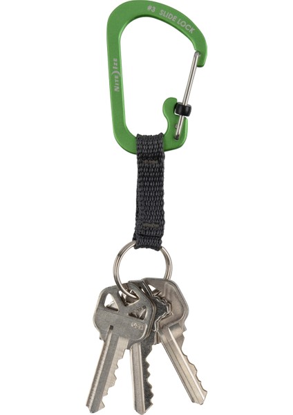 Nite Ize Slidelock® Alüminyum Karabiner Keyring Anahtarlık