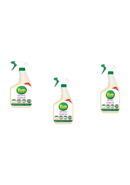 Beyaz Sabun Yüzey Temizleyici 3 × 750 ml