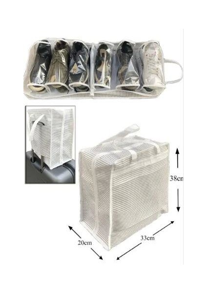 Ayakkabı Taşıma Saklama Hurcu 35 x 22 x 40 cm