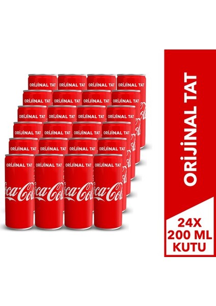 Coca Cola Kutu 200 ml 24'lü