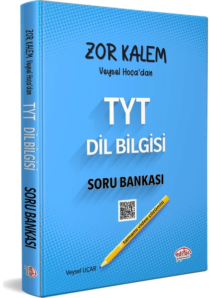 Editör Yayınları TYT Zor Kalem Veysel Hoca’Dan Dil Bilgisi Soru Bankası Tamamı Video Çözümlü