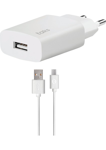 TS01 Micro-Usb Kablolu Şarj Cihazı / Şarj Aleti / Adaptör