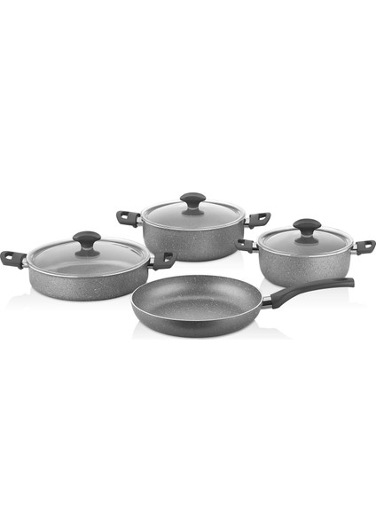 Fred 7'li Tencere Seti Gri Renk modelleri