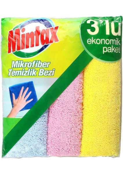 Mikrofiber Temizlik Bezi 3'lü