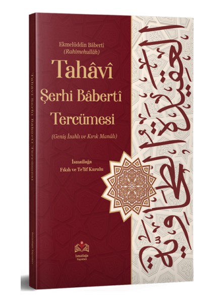 Tahavi Şerhi Baberti Tercümesi Kırık Manalı