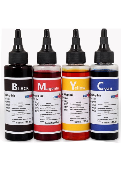 Bitmeyen Kartuşlu Canon Yazıcı Için Uyumlu Mürekkep Seti 4X100ML