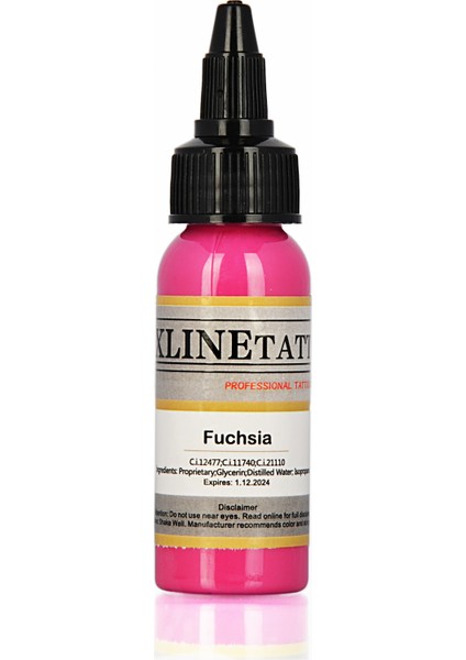 1 Oz Xlinetattoo Fuchsia Dövme Boyası - 30 ml Fuşya Dövme Mürekkebi