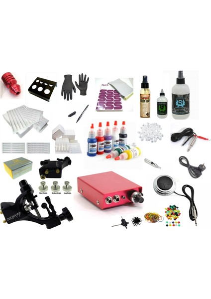 XLT-599 Stıgma Bızarre Tattoo Dövme Makinası Full Set - 30 Parça