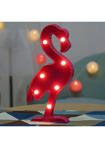 3D Ledli Flamingo Gece Lambası