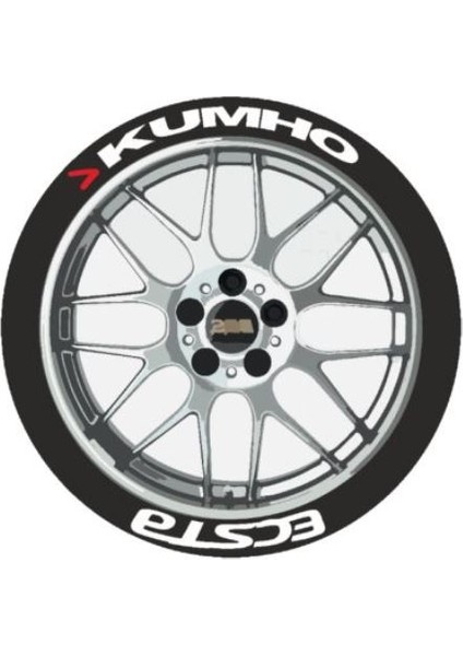 Ps Stickers Lastik Yazısı Solmaz Kumho Ecsta   Stıker