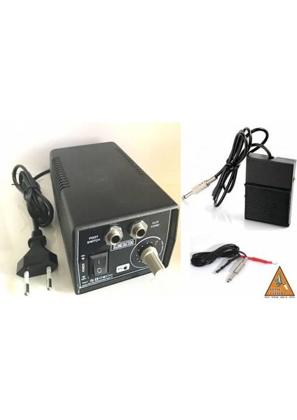 2 Jaklı Xlınetattoo Adaptör + Clip Cord + Pedal