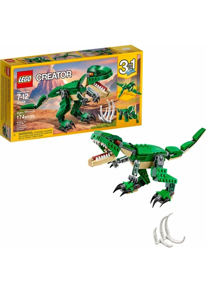 Creator Mighty Dinosaurs 31058 Dinosaur Seti  (174 Parça)