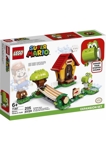 Super Mario Mario Evi & Yoshi Genişletme 71367 Yapı Kiti (205 Parça)