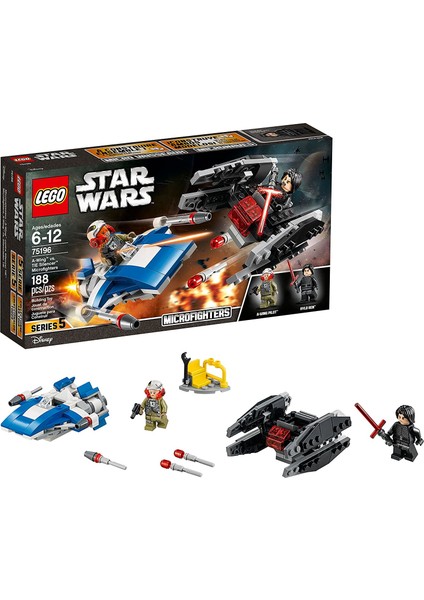 Star Wars: The Last Jedi A-Wing vs. TIE Silencer Microfighters 75196 Yapı Kiti (188 Parça)