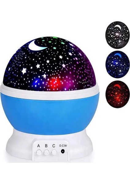 Gece Lambası Masa Lambası Dönen Star Master Projeksiyon Işık LED Lamba