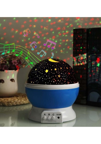 Gece Lambası Masa Lambası Dönen Star Master Projeksiyon Işık LED Lamba