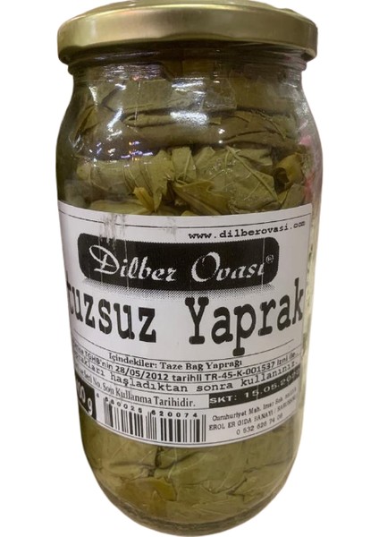 Tuzsuz Sarmalık Yaprak 400 gr