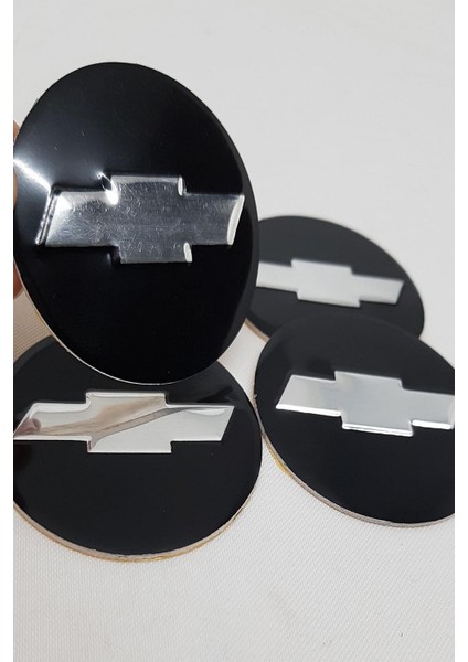 Jant Göbeği Arma Chevrolet Alüminyum 60 mm 4'lü Set Siyah