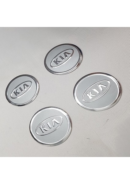Jant Göbeği Arma Kia Alüminyum 60 mm 4'lü Set Silver