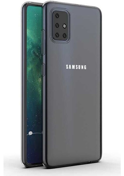 Samsung Galaxy M51 Kılıf Lüx Silikon Kılıf Şeffaf + Cam Ekran Koruyucu fiyatları