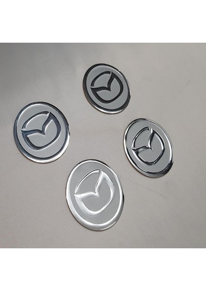 Jant Göbeği Arma Mazda Alüminyum 60 mm 4'lü Set Silver