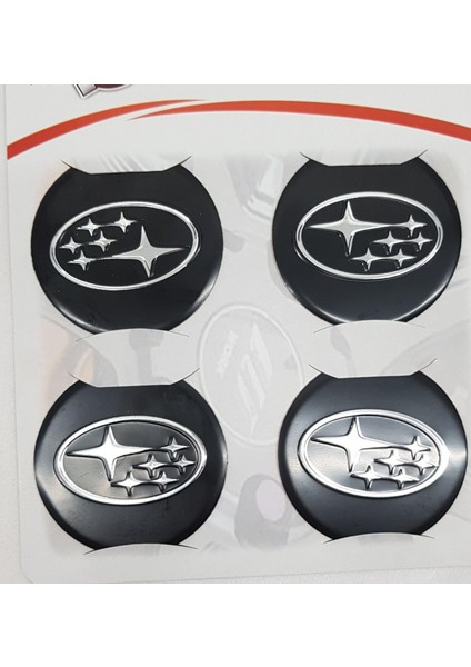 Jant Göbeği Arma Subaru Alüminyum 60 mm 4'lü Set Siyah