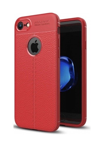 Apple iPhone 5-5s Deri Görünümlü Lux Niss Silikon Kılıf