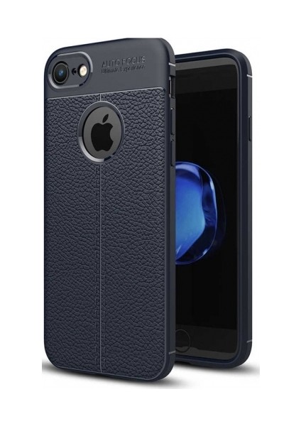 Apple iPhone 6-6s Deri Görünümlü Lux Niss Silikon Kılıf