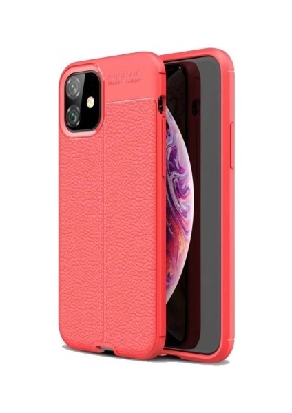 Apple iPhone 11 Pro Deri Görünümlü Lux Niss Silikon Kılıf