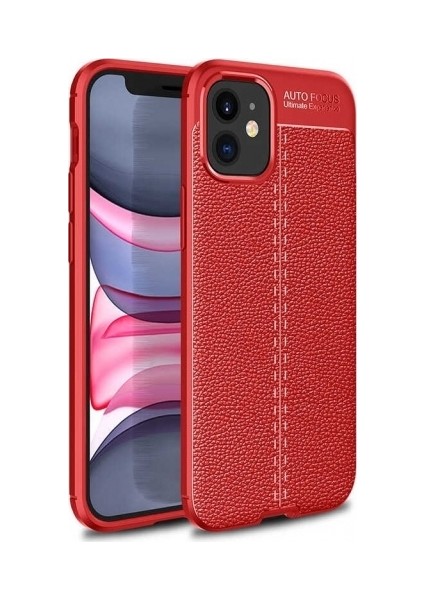 Apple iPhone 12 Pro Deri Görünümlü Lux Niss Silikon Kılıf