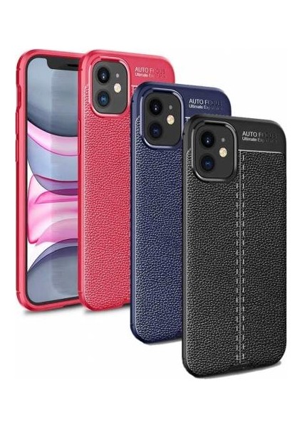 Apple iPhone 12 (Mini) Deri Görünümlü Lux Niss Silikon Kılıf fiyatları