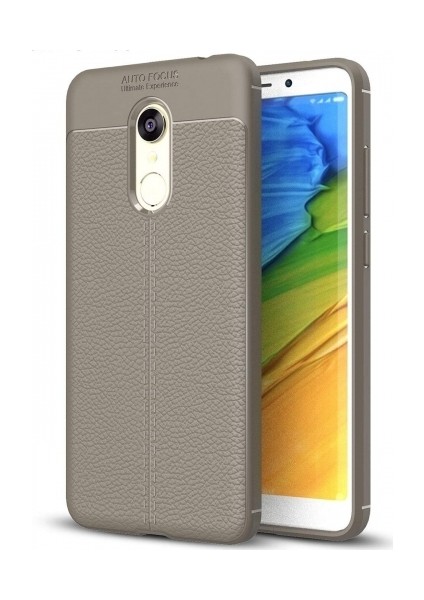 Xiaomi Redmi 5 Plus Deri Görünümlü Lux Niss Silikon Kılıf
