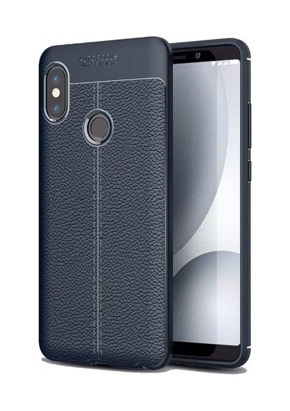 Xiaomi Mi 8 Deri Görünümlü Lux Niss Silikon Kılıf