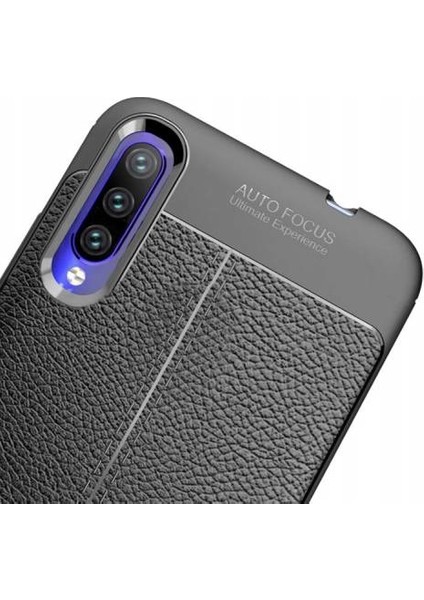 Xiaomi Mi A3 Deri Görünümlü Lux Niss Silikon Kılıf