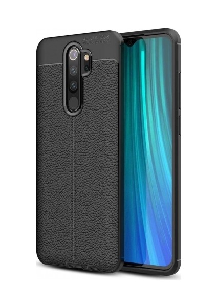 Xiaomi Redmi Note 8 Pro Deri Görünümlü Lux Niss Silikon Kılıf