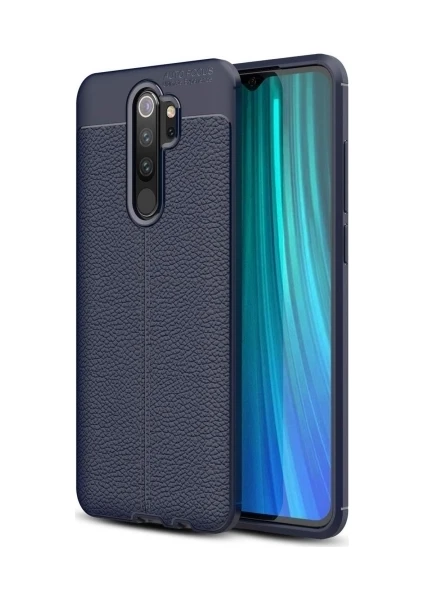 Xiaomi Redmi Note 8 Pro Deri Görünümlü Lux Niss Silikon Kılıf