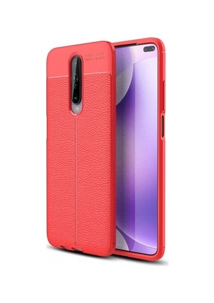 Xiaomi Redmi K30 Deri Görünümlü Lux Niss Silikon Kılıf