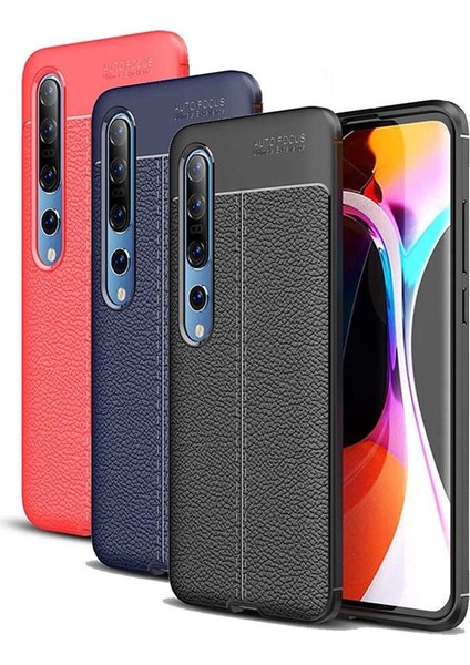 Xiaomi Mi 10 Deri Görünümlü Lux Niss Silikon Kılıf fırsatları