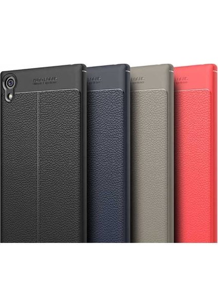 Sony Xa1 Plus G3421 Deri Görünümlü Lux Niss Silikon Kılıf fırsatları