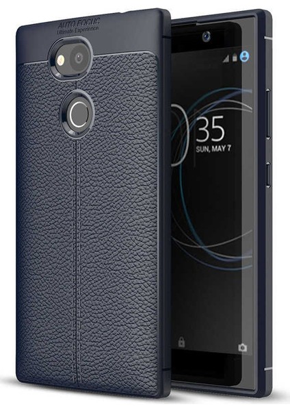 Sony Xperia Xa2 Deri Görünümlü Lux Niss Silikon Kılıf