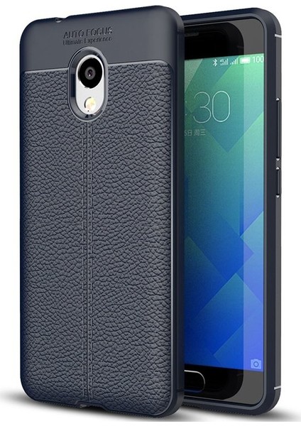 Meizu M5S Deri Görünümlü Lux Niss Silikon Kılıf