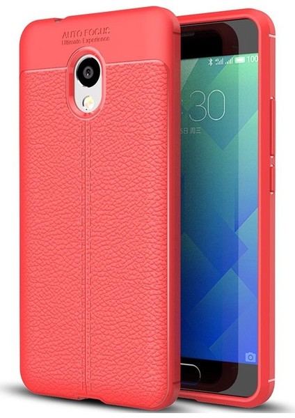 Meizu M5S Deri Görünümlü Lux Niss Silikon Kılıf