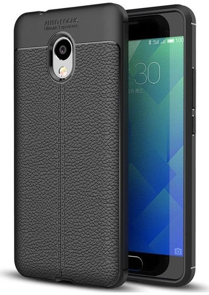 Meizu M5S Deri Görünümlü Lux Niss Silikon Kılıf