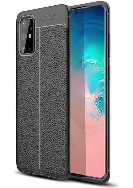 Samsung Galaxy S20+ Plus Deri Görünümlü Lux Niss Silikon Kılıf