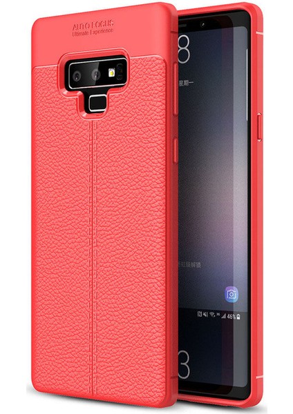 Samsung Galaxy Note 9 Deri Görünümlü Lux Niss Silikon Kılıf