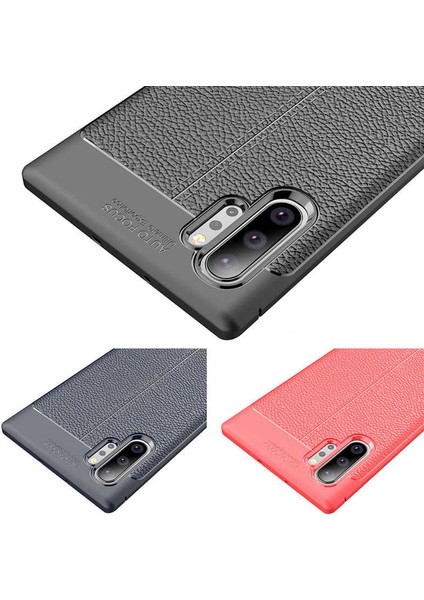 Samsung Galaxy Note 10+ Plus Deri Görünümlü Lux Niss Silikon Kılıf modelleri