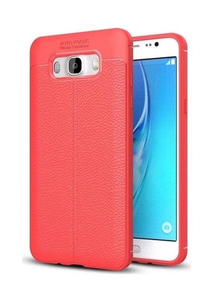 Samsung Galaxy J7 2016 Deri Görünümlü Lux Niss Silikon Kılıf
