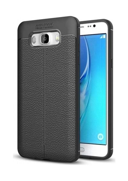Samsung Galaxy J7 2016 Deri Görünümlü Lux Niss Silikon Kılıf