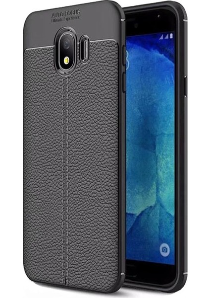 Samsung Galaxy Grand Prime Pro ( J250F) Deri Görünümlü Lux Niss Silikon Kılıf