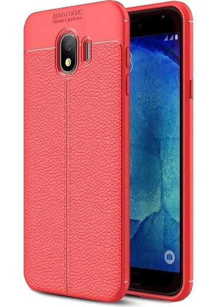 Samsung Galaxy Grand Prime Pro ( J250F) Deri Görünümlü Lux Niss Silikon Kılıf